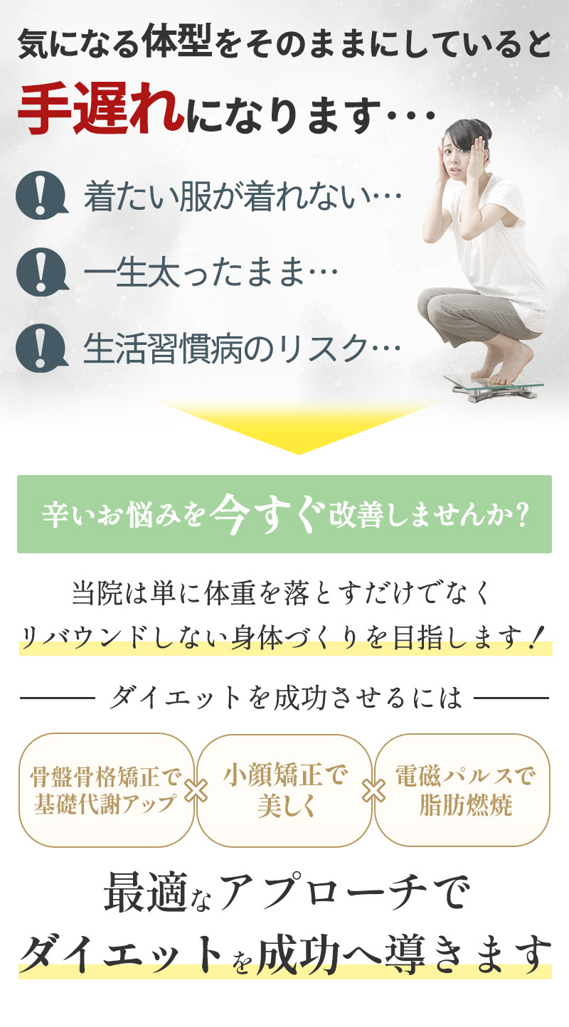 そのままにしているとダイエット